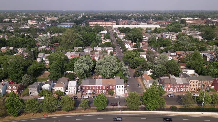 aerial view of Trenton, New Jersey