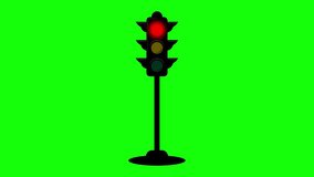 traffic light red yellow green street light stop slowly and walk zebra crossing animation - Powered by Shutterstock - Get 15% off with code: PIKWIZARD15
