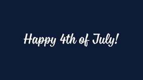 "Happy 4th of July!" in a fun script font over a repeating, starry, red white and blue fireworks background - Powered by Shutterstock - Get 15% off with code: PIKWIZARD15