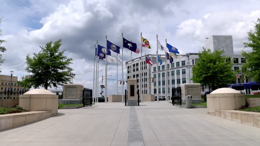 Liberty Plaza in Atlanta, Georgia with stable video.