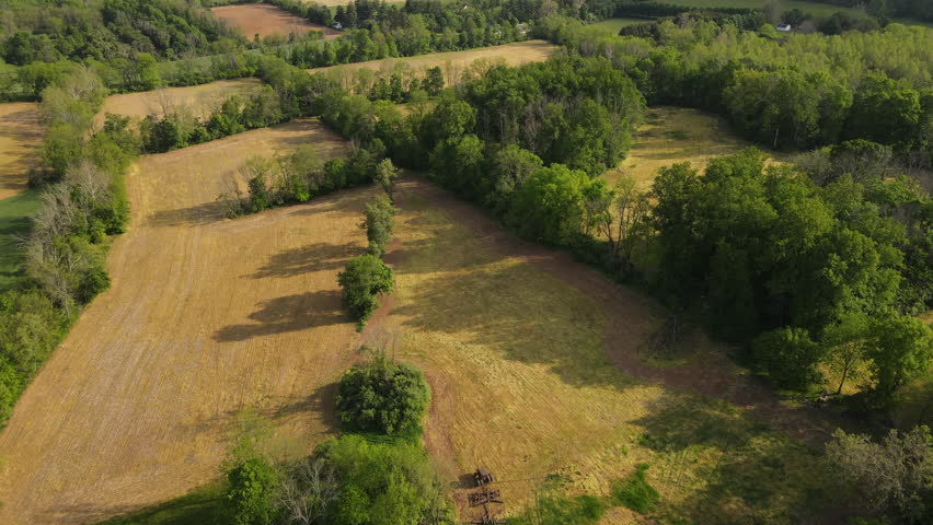 Aerial view of Pennsylvania Farmland 