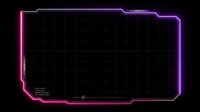 Digital HUD futuristic motion graphic element cyber generated background. Technology hologram frame border and viewfinder element. Graphics around the edges for use in movies, games and animation. - Powered by Shutterstock - Get 15% off with code: PIKWIZARD15