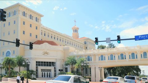 CLEARWATER, FL - JULY 26: Scientology Church Headquarters Flag building, taken on July 26, 2015. The worldwide headquarters of Scientology is known as "Flag Land Base", and is valued at $80 million. 