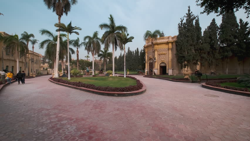 Cairo, Egypt- January 28 2023: Abdeen Palace in Cairo, Egypt a 19th-century Cairo palace built by Khedive Ismail and served as Egypt