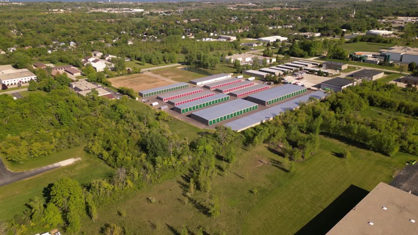 public storages in small town. 