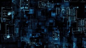 Digital communication network concept. GUI (Graphical User Interface). Abstract animation. - Powered by Shutterstock - Get 15% off with code: PIKWIZARD15