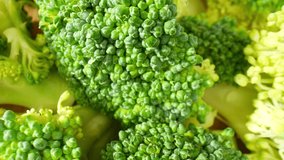 The probe lens, designed specifically for macro photography. Capture stunning close-ups, showcasing the intricate details of the broccoli at an unprecedented level. Broccoli background. 4K HDR
