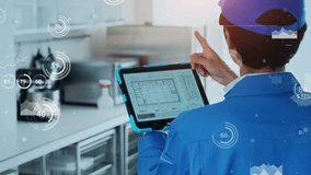 Worker inspecting with tablet and statistics data concept. - Powered by Shutterstock - Get 15% off with code: PIKWIZARD15