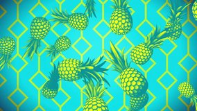 A looping sequence of pineapples falling in slow motion. - Powered by Shutterstock - Get 15% off with code: PIKWIZARD15