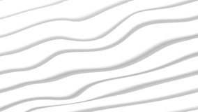 White grey curve waves abstract background. Seamless looping
