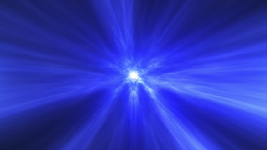 High speed galaxy hyper jump in the space. Abstract sci-fi galaxy background animation. Neon glowing tunnel in the Hyperspace. Time travel background. Flying through blue data tunnel. Science fiction. | Shutterstock HD Video #1105369067