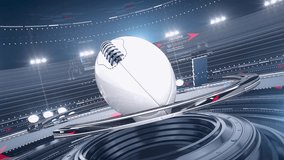 Futuristic CG Animated Virtual Studio Background for Sci-Fi TV Sports and Events, Suitable for VR Tracking System Stage Sets