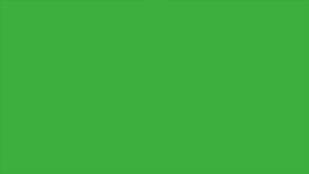 Animation video movie reel on green screen background