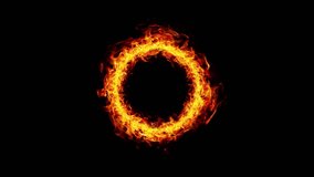 Burning Ring of Fire, Realistic Circle of Flames. Overlay Video. High Quality 4K Resolution.  - Powered by Shutterstock - Get 15% off with code: PIKWIZARD15