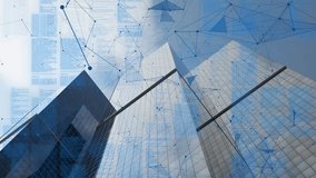 Global Network Center: Urban Horizon with Plexus connections and financial market data. - Powered by Shutterstock - Get 15% off with code: PIKWIZARD15