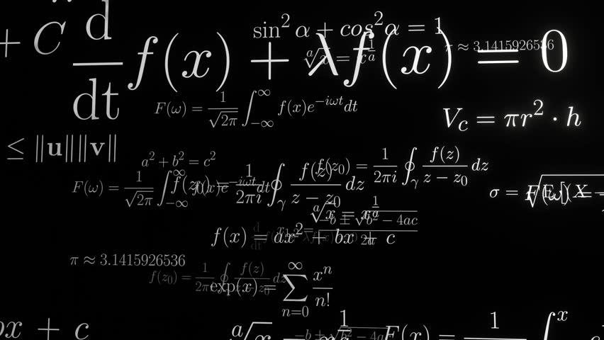 Mathematical equations camera fly-through (endless loop).
Equations of trigonometry, analysis, functional analysis, statistics, geometry,.
Mathematical symbols in high-quality typesetting. - Powered by Shutterstock - Get 15% off with code: PIKWIZARD15
