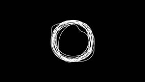 Animation of logical thinking,  Organization, systemizing, solving, troubleshooting, confusion, difficulty, overwhelm, using hand-drawn tangle, knot, string, messy, complex, ball, brain, and wire. - Powered by Shutterstock - Get 15% off with code: PIKWIZARD15