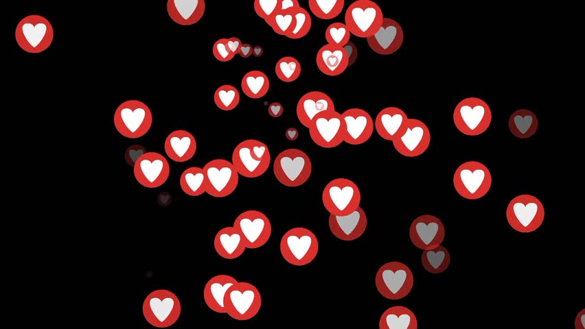 Red Hearts Moving On Black Background - Free Hd Video Clips & Stock Video  Footage At Videezy!