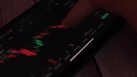 Investment stockbroker analysis data graph with price rates. Crypto trader investor broker holding using smartphone app analyzing financial data stock market on cell phone, checking online trading - Powered by Shutterstock - Get 15% off with code: PIKWIZARD15