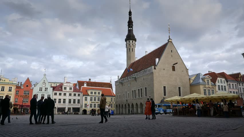 Timelapse City Hall - Tallinn, Estonia