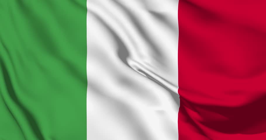 Italy flag. National 3d Italian flag waving. Sign of Italy seamless loop animation. Italian flag HD Background. Royalty-Free Stock Footage #1105453783