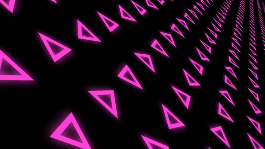 Pink Three Dimensional Triangle Background Wallpaper Stock Video Effects VJ Loop Abtract Animation HD 2K 4K