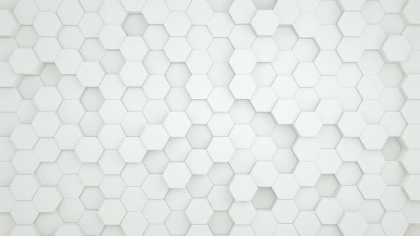Crafting Crisp White Hexagons - A Guide to Digital Abstract Backgrounds Royalty-Free Stock Footage #1105483157