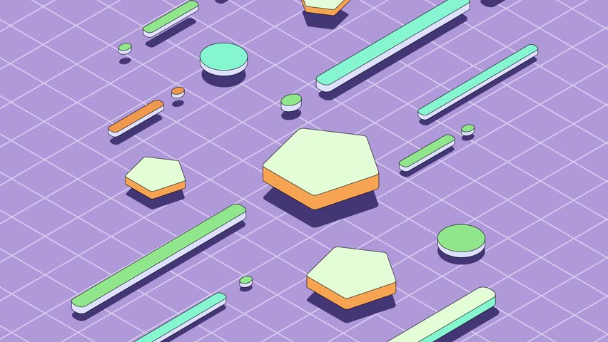 Abstract Rotating Geometric Shapes Animation. Abstract Modern Background. Motion Graphic Design. | Shutterstock HD Video #1105483413