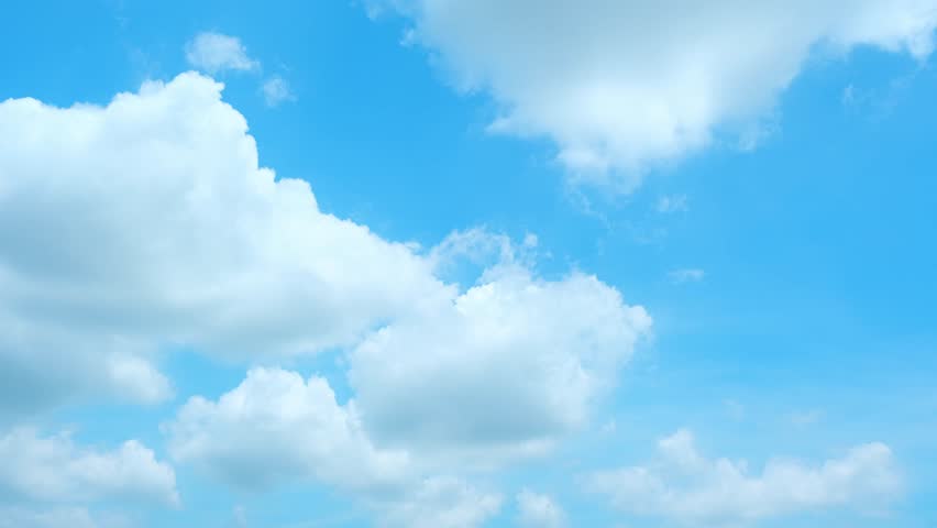 Timelapse : The sky's azure hue serves as a serene backdrop, while the clouds dance and transform, painting masterpiece of nature, captivating viewers with its dynamic beauty. 4K Time-lapse. HDR
