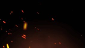 A video of embers overlay