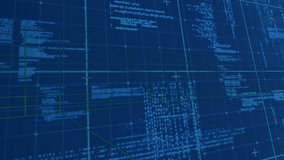Animation of graph and data processing over grid network against blue background. Computer interface and business data technology concept - Powered by Shutterstock - Get 15% off with code: PIKWIZARD15