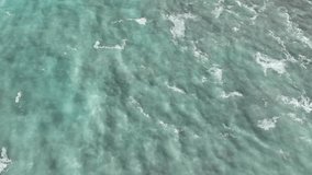 Cinematic Aerial Footage of Waves Crashing in Positano, Italy