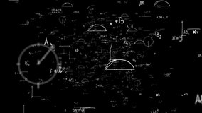 Math and physics formulae pass through the screen and fall away. Animation of maths equations. Fast movement of plexus formulas. Science, technology Genetics biology, biotechnology, chemistry, science - Powered by Shutterstock - Get 15% off with code: PIKWIZARD15