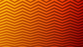 zig zag lines, stripes pattern animation seamless footage 4k. gradient orange color background template. use as a video banner or backdrop