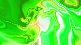 3840x2160. Swirls of marble. Liquid marble video. Marble ink green. Fluid art. Very Nice Abstract Design Green Color Swirl Background Marbling Video. 3D Abstract, 4K.