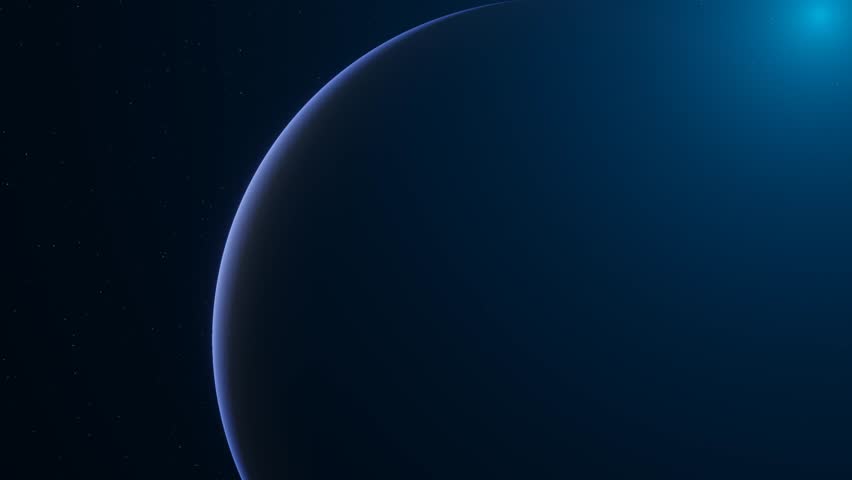 3D animation showing the Voyager spacecraft flying towards Neptune. Royalty-Free Stock Footage #1105593169