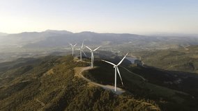 Wind turbine renewable energy production for green ecological world. Aerial view - Powered by Shutterstock - Get 15% off with code: PIKWIZARD15