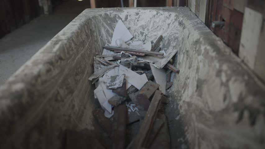 Interior of abandoned flood damaged house. Caused the floods of Cyclone Gabrielle in February 2023. Esk Valley, Napier, New Zealand 
