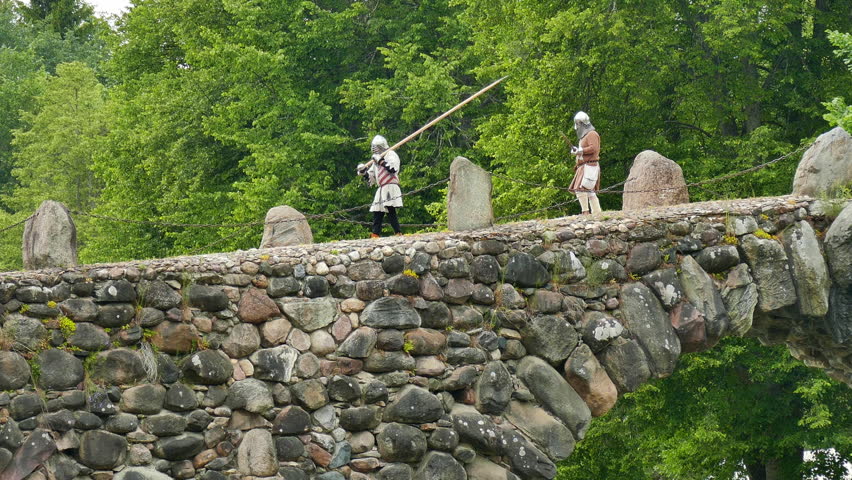 Armed Landsknecht guarding the knight