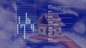 Two financial performance charts track how well various investments are doing. Good for investment and portfolio themes. - Powered by Shutterstock - Get 15% off with code: PIKWIZARD15