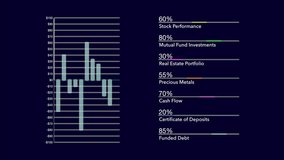 Two financial performance charts track how well various investments are doing. Good for investment and portfolio themes. - Powered by Shutterstock - Get 15% off with code: PIKWIZARD15