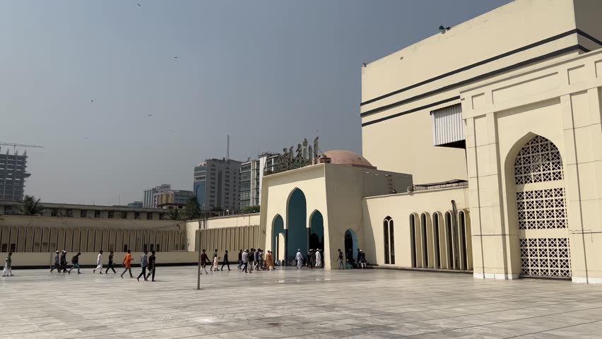 Baitul Mukarram National Mosque of Bangladesh.  Located at the center of Dhaka, capital of Bangladesh. 