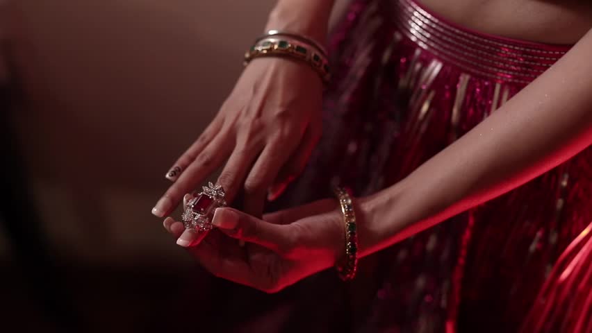 A Shot of an Indian Bride wearing her Bridal ring at her Indian Wedding in India
 Royalty-Free Stock Footage #1105650609