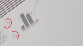 Animation of statistical data processing and mathematical equations against grey background. Global networking and business data technology concept - Powered by Shutterstock - Get 15% off with code: PIKWIZARD15