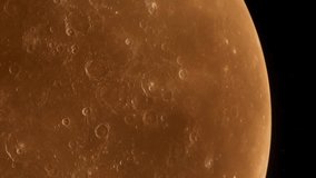 This clip with animated graphics shows the Mercury Planet. 3D animation.

Use this clip for projects related to outer space and space exploration. The video is suitable for scientific and educational 