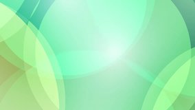 Soft green circles abstract futuristic glowing motion background - Loopable - stock video