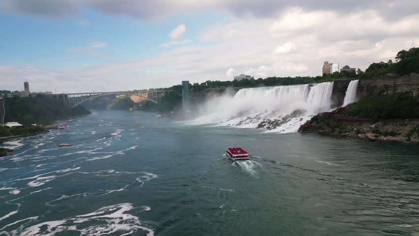 Niagara Falls, and Sightseeing Boat, American side