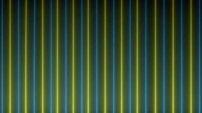 Blue - yellow NEON Lights sticks lines  motion loops linear motion draws and beautiful lights background linear lamp fluorescent glowing animation backdrop 4k