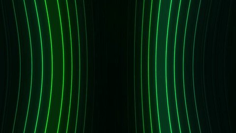 Green wall NEON Lights sticks lines  motion loops linear motion draws and beautiful lights background linear lamp fluorescent glowing animation backdrop 4k : vidéo de stock