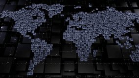 Global earth map animation digital world 3D. 4K loop animation. High quality 4k footage - Powered by Shutterstock - Get 15% off with code: PIKWIZARD15